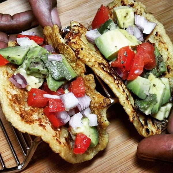 BEYOND VEGAN Garbanzo Soft Shell Tacos THE SEBIAN SHOP